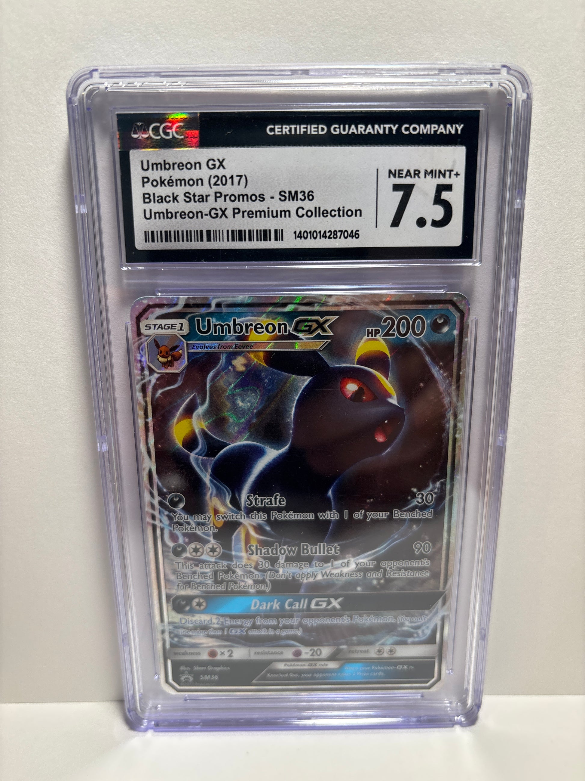 Pokemon Umbreon GX SM36 CGC 7.5