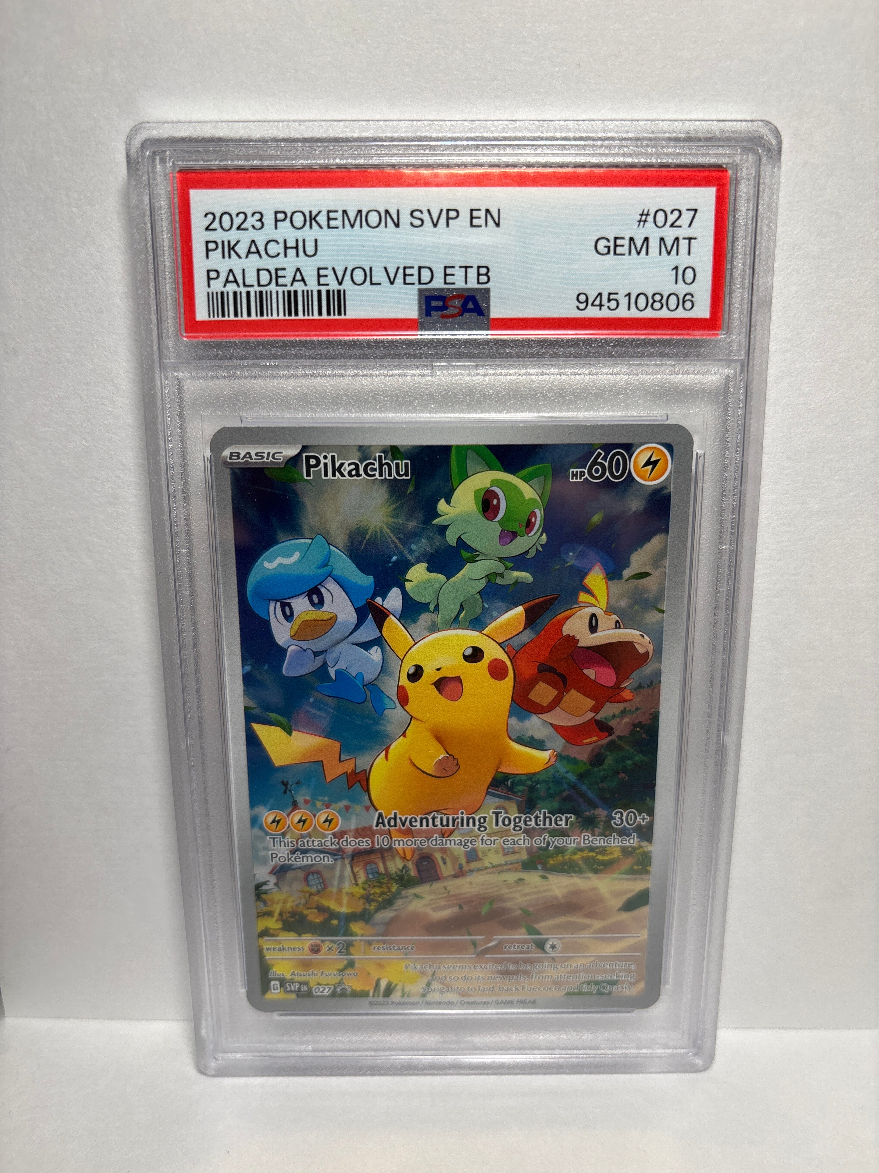 Pokemon Pikachu 027 PSA 10 – Zapp! Comics