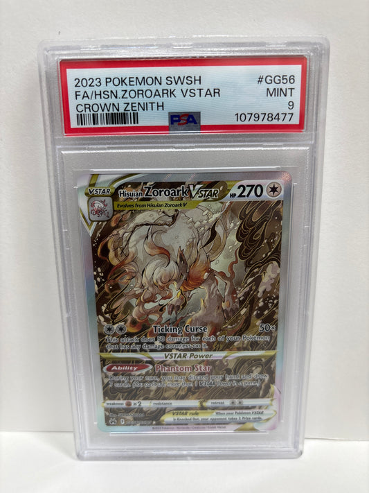 Pokemon Hisuian Zoroark VSTAR GG56/GG70 PSA 9