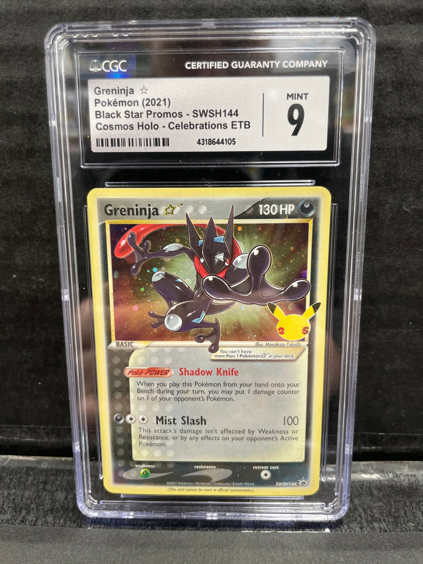 Pokémon Greninja Star SWSH144 CGC 9