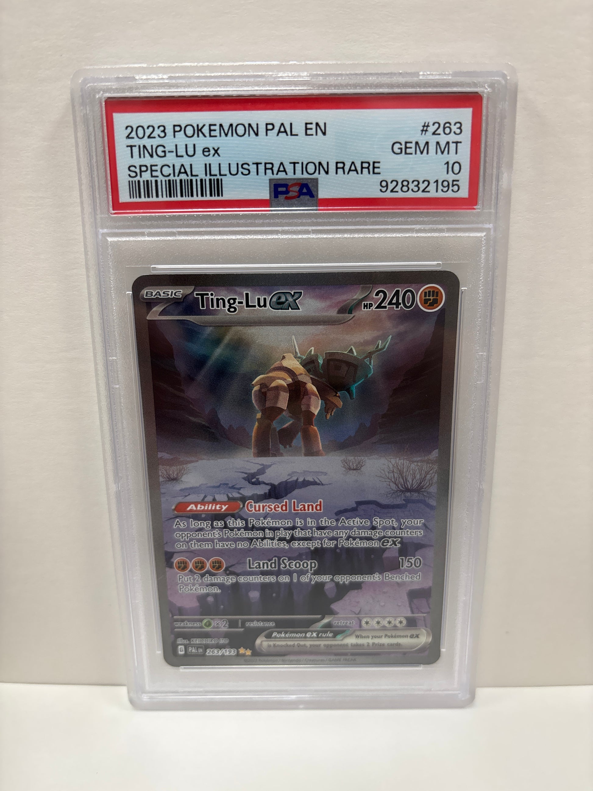Pokemon Ting-Lu ex 263/193 PSA 10 Zapp! Comics Pokemon Ting-Lu ex 263/193 PSA 10 Zapp! Comics
