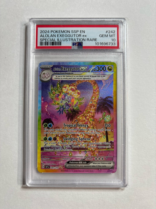 Pokemon Alolan Exeggutor ex 242/191 PSA 10