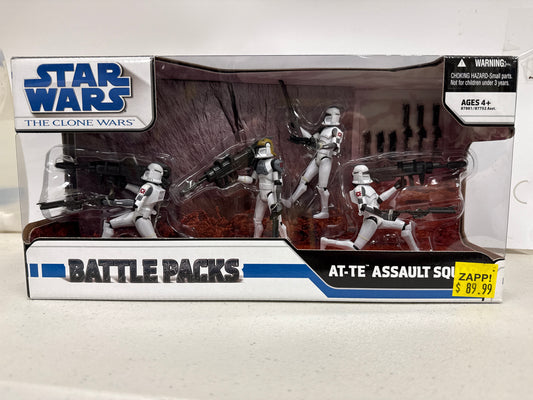 Star Wars The Clone Wars Battle Packs AT-TE Assault Squad