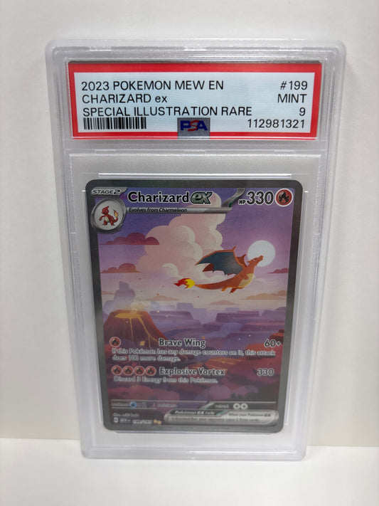 Pokemon Charizard ex 199/165 PSA 9