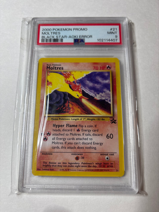 Pokemon Moltres #21 (2000) PSA 9