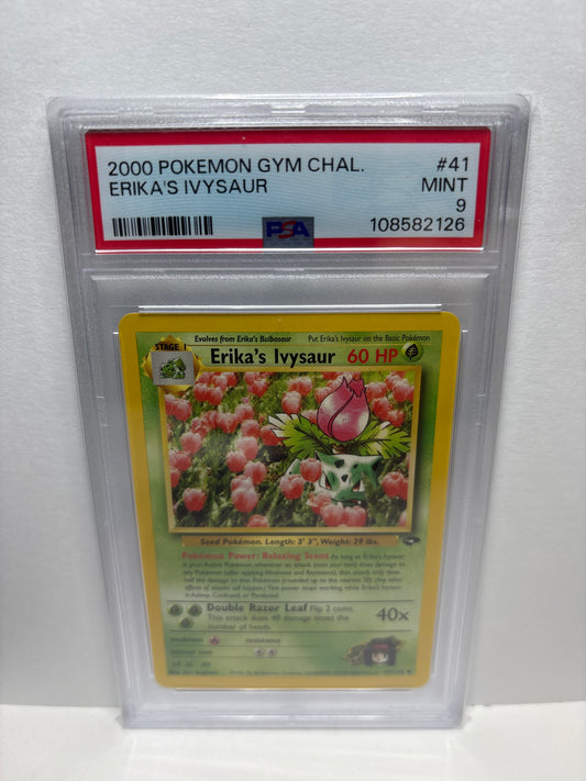 Pokemon Erika’s Ivysaur 41/132 PSA 9