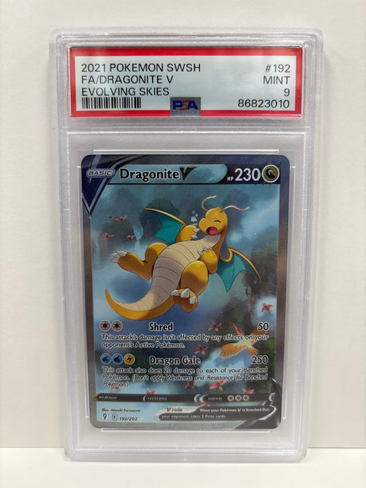Pokemon Dragonite V 192/203 PSA 9