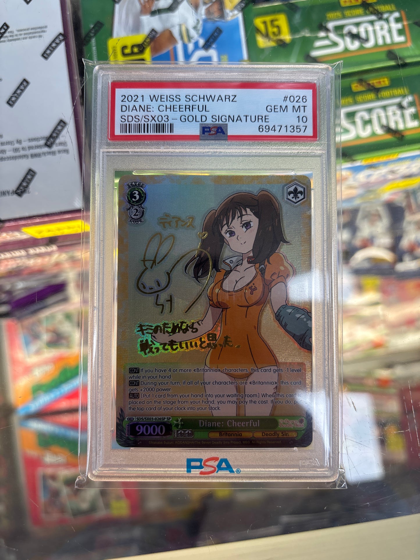 Weiss Schwarz Diane: Cheerful SDS/SX03-026SP PSA 10