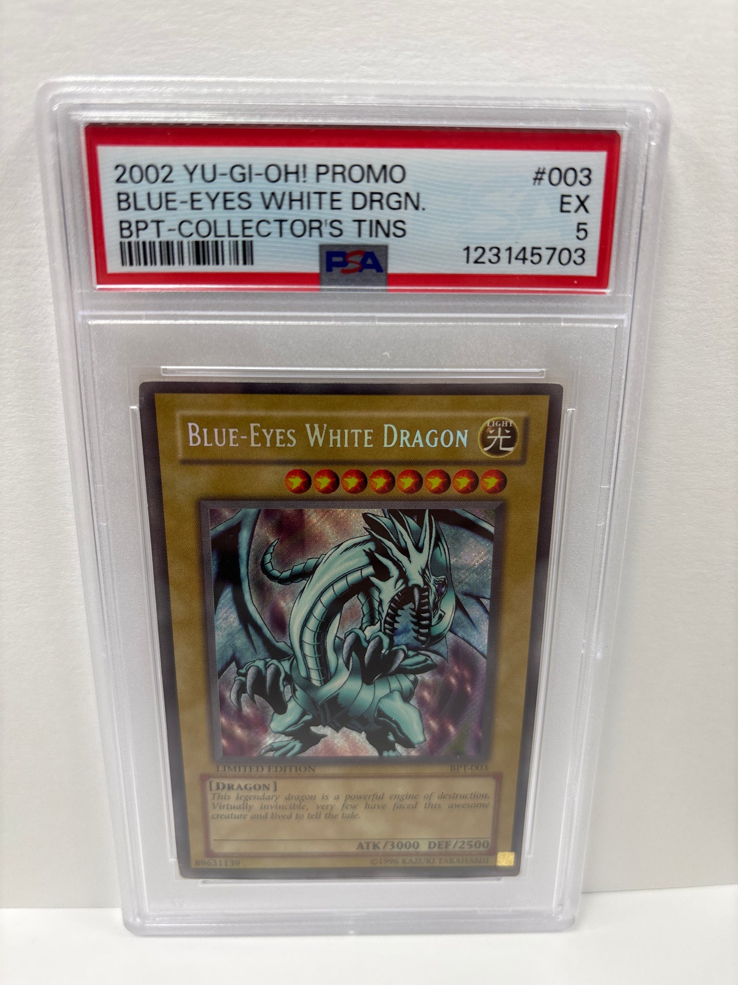Yu-Gi-Oh! Blue-Eyes White Dragon BPT-003 PSA 5