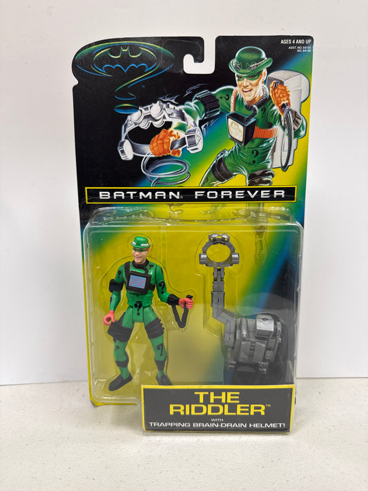 Kenner Batman Forever The Riddler with Trapping Brain-Drain Helmet 1995