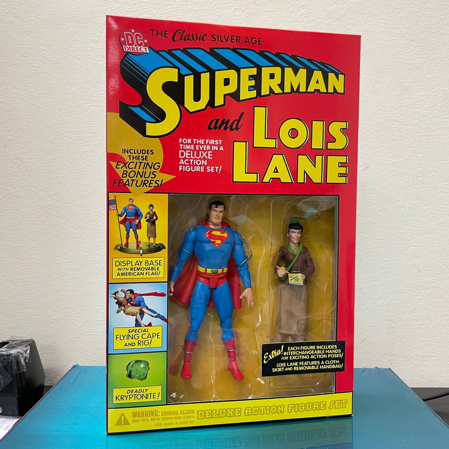 DC Direct The Classic Silver Age Superman and Lois Lane Deluxe Action Figure Set