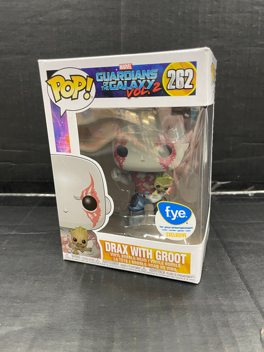 Funko Pop! Marvel Guardians of the Galaxy Vol. 2 Drax with Groot 262 FYE Exclusive (Grade A-)