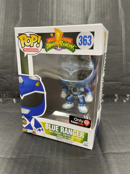 Funko Pop! Television Mighty Morphin Power Rangers Blue Ranger 363 Gamestop Exclusive (Grade A-)