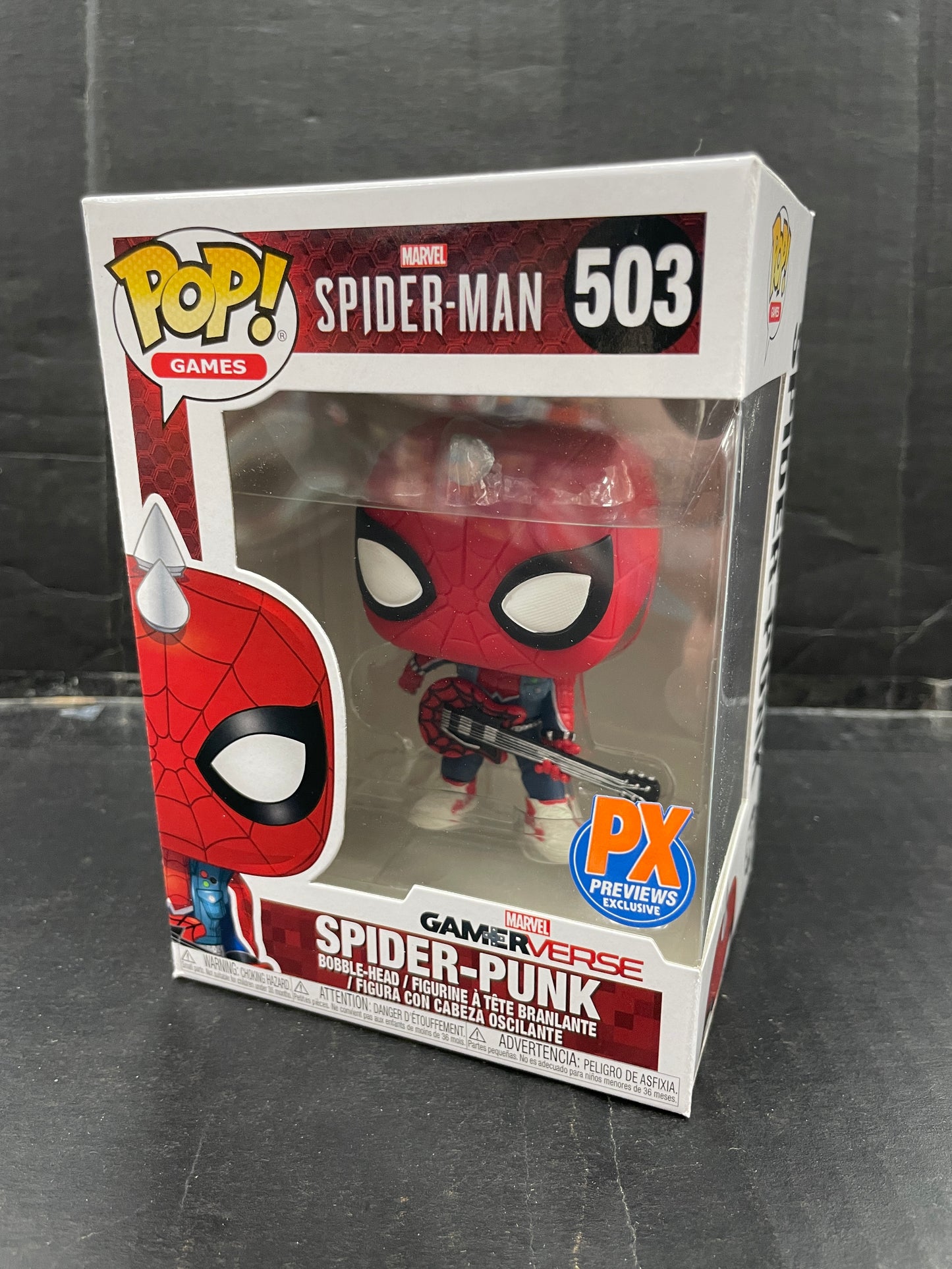 Funko Pop! Games Gamerverse Spider-Man Spider-Punk PX Exclusive 503 (Grade A-)