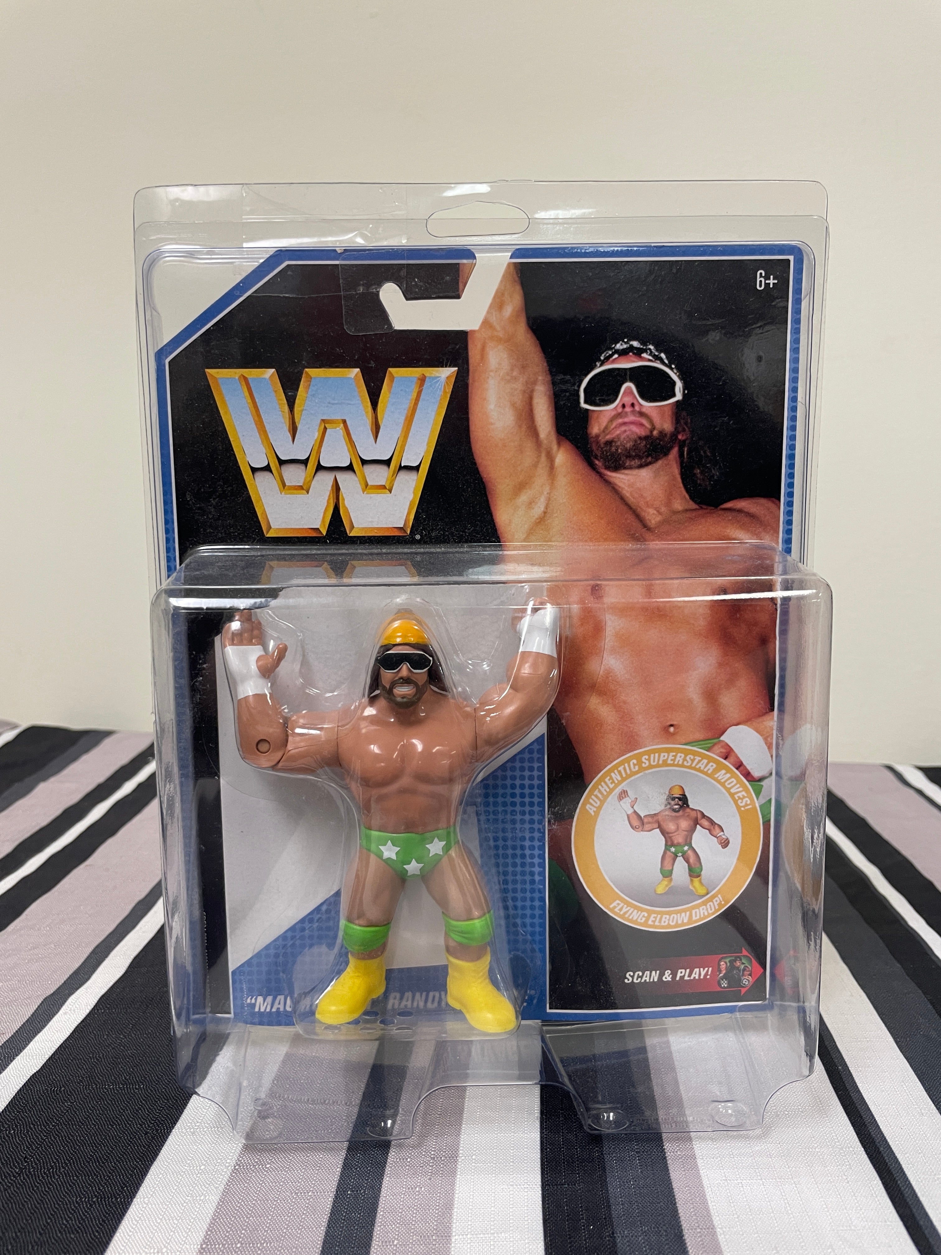 Mattel WWE Retro Macho Man Randy Savage Zapp Comics