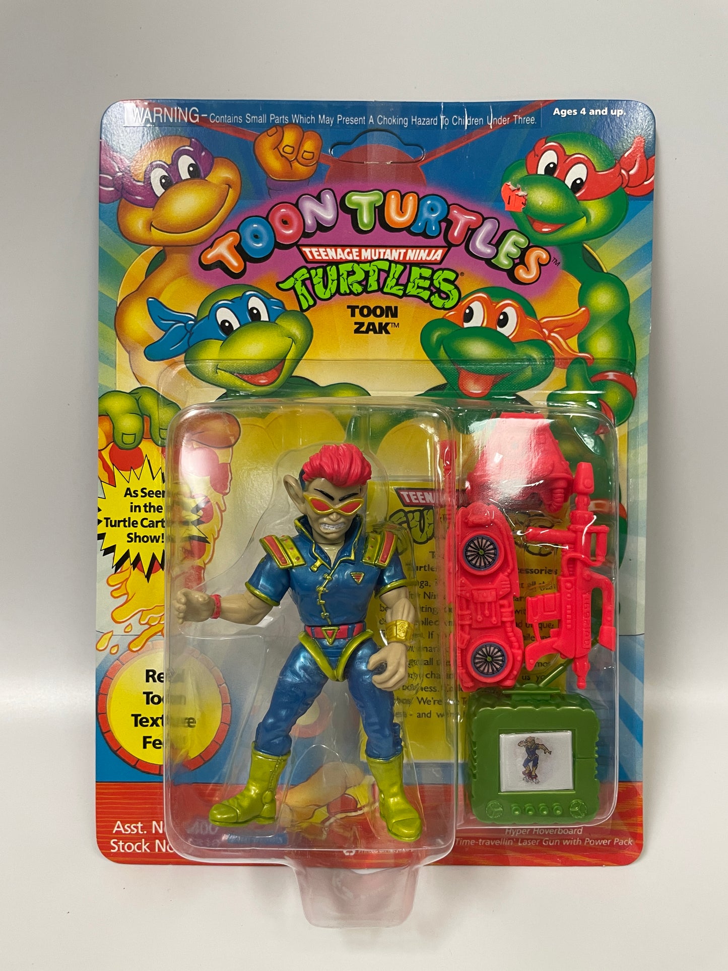 Teenage Mutant Ninja Turtles Toon Zak Playmates 1992 Vintage