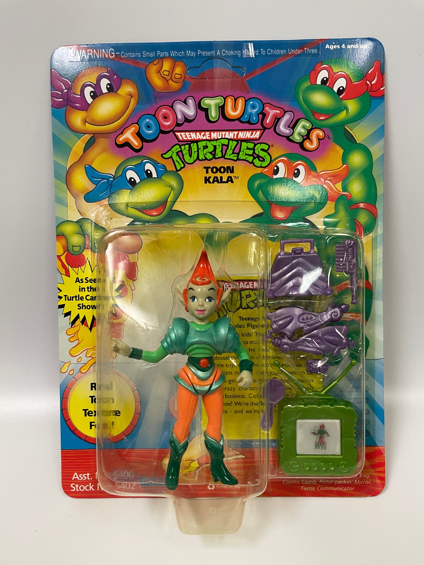 Teenage Mutant Ninja Turtles Toon Kala Playmates 1992 Vintage