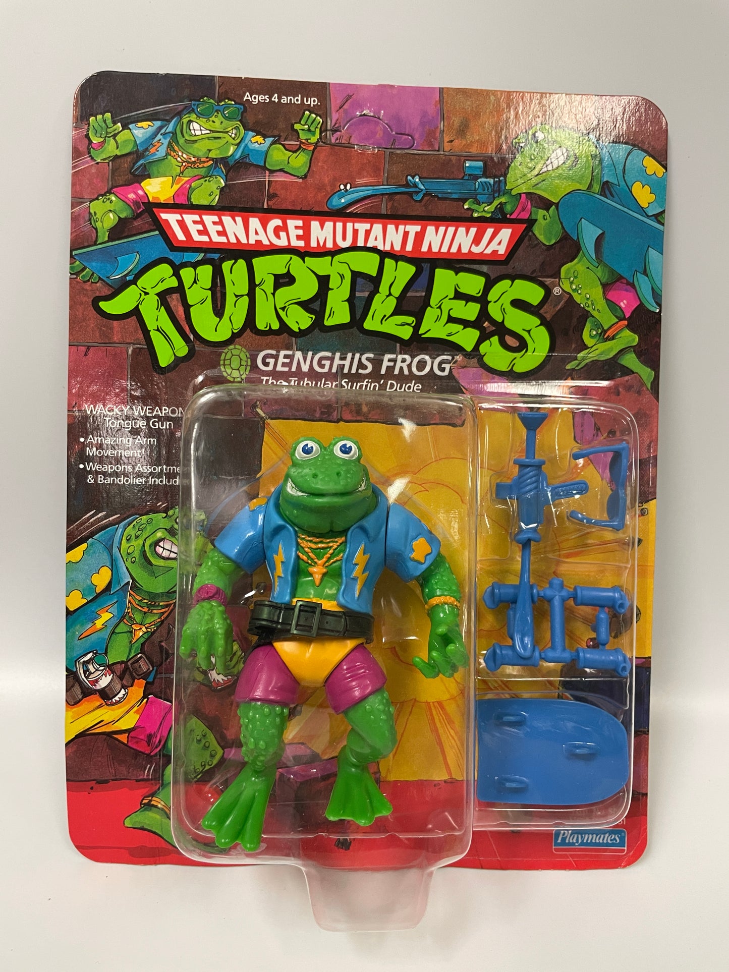 Teenage Mutant Ninja Turtles Genghis Frog Playmates 1989 Vintage