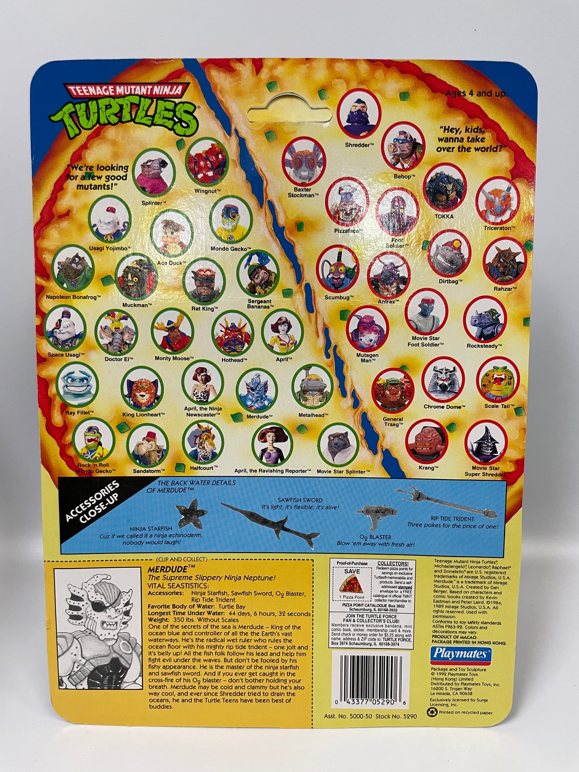 Teenage Mutant Ninja Turtles Merdude Playmates 1992 Vintage – Zapp! Comics