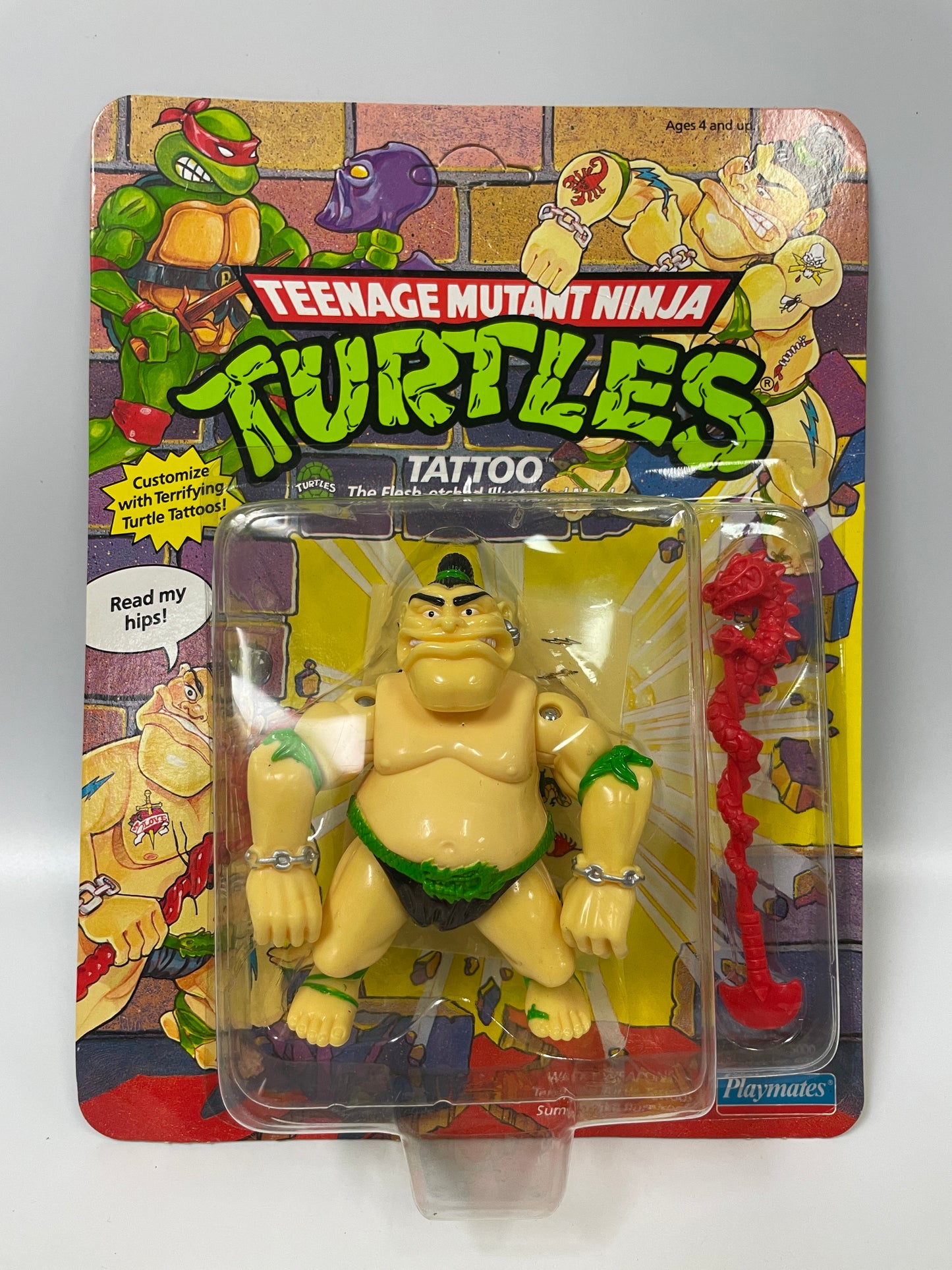 Teenage Mutant Ninja Turtles Tattoo Playmates 1991 Vintage