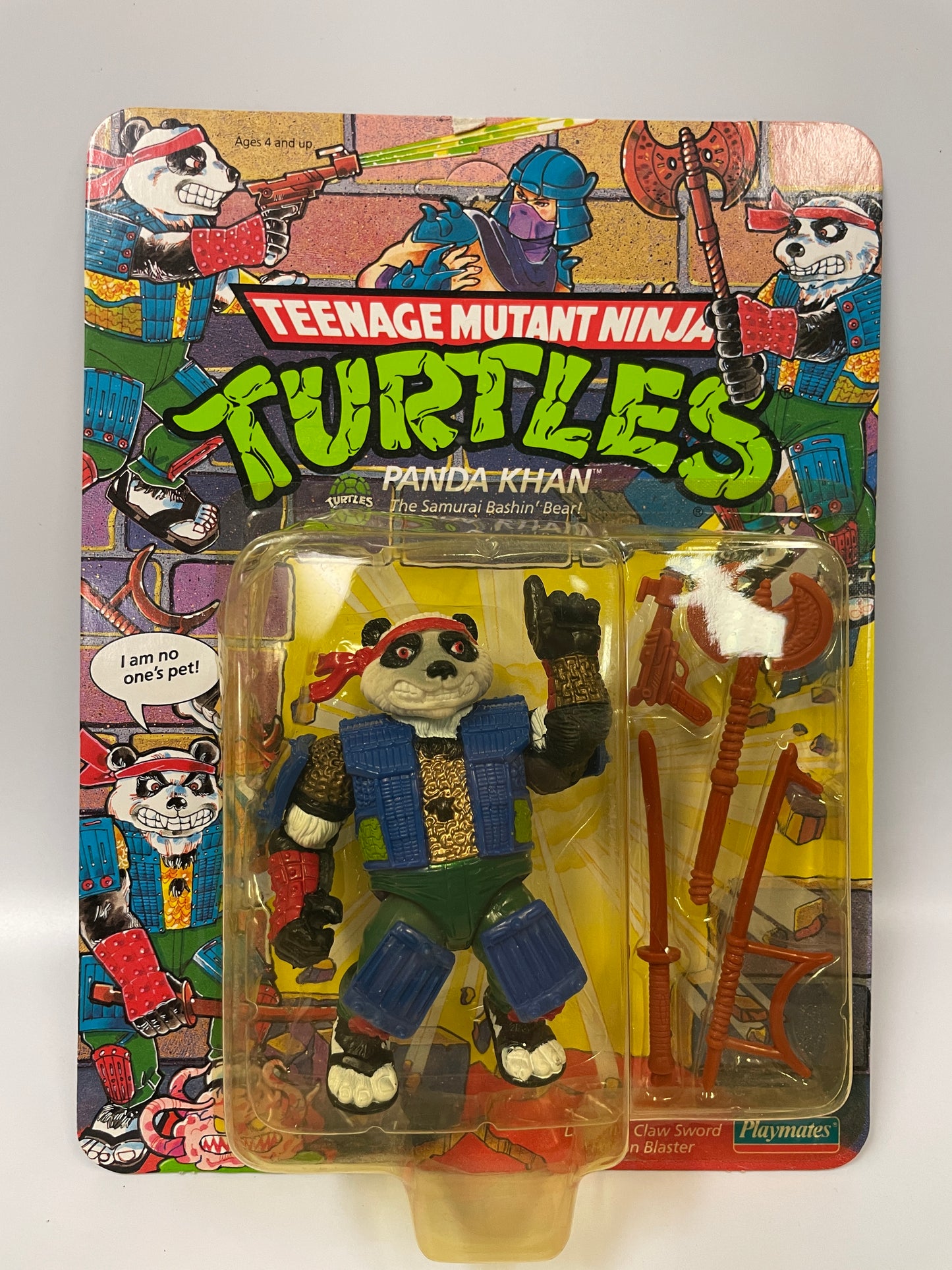 Teenage Mutant Ninja Turtles Panda Khan Playmates 1990 Vintage