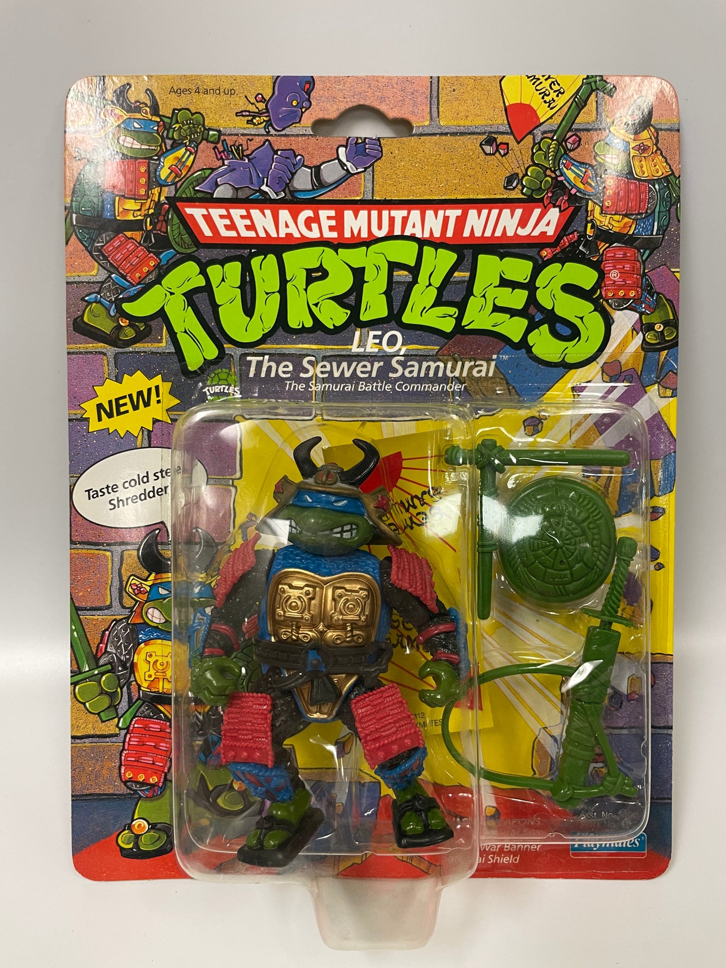 Teenage Mutant Ninja Turtles Leo the Sewer Samurai Playmates 1990 Vintage