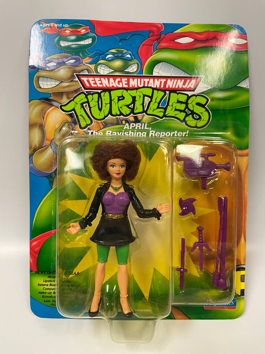 Teenage Mutant Ninja Turtles April the Ravishing Reporter! Playmates 1992 Vintage