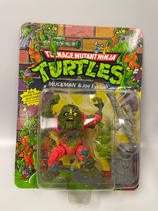 Teenage Mutant Ninja Turtles Muckman & Joe Eyeball Playmates 1990 Vintage