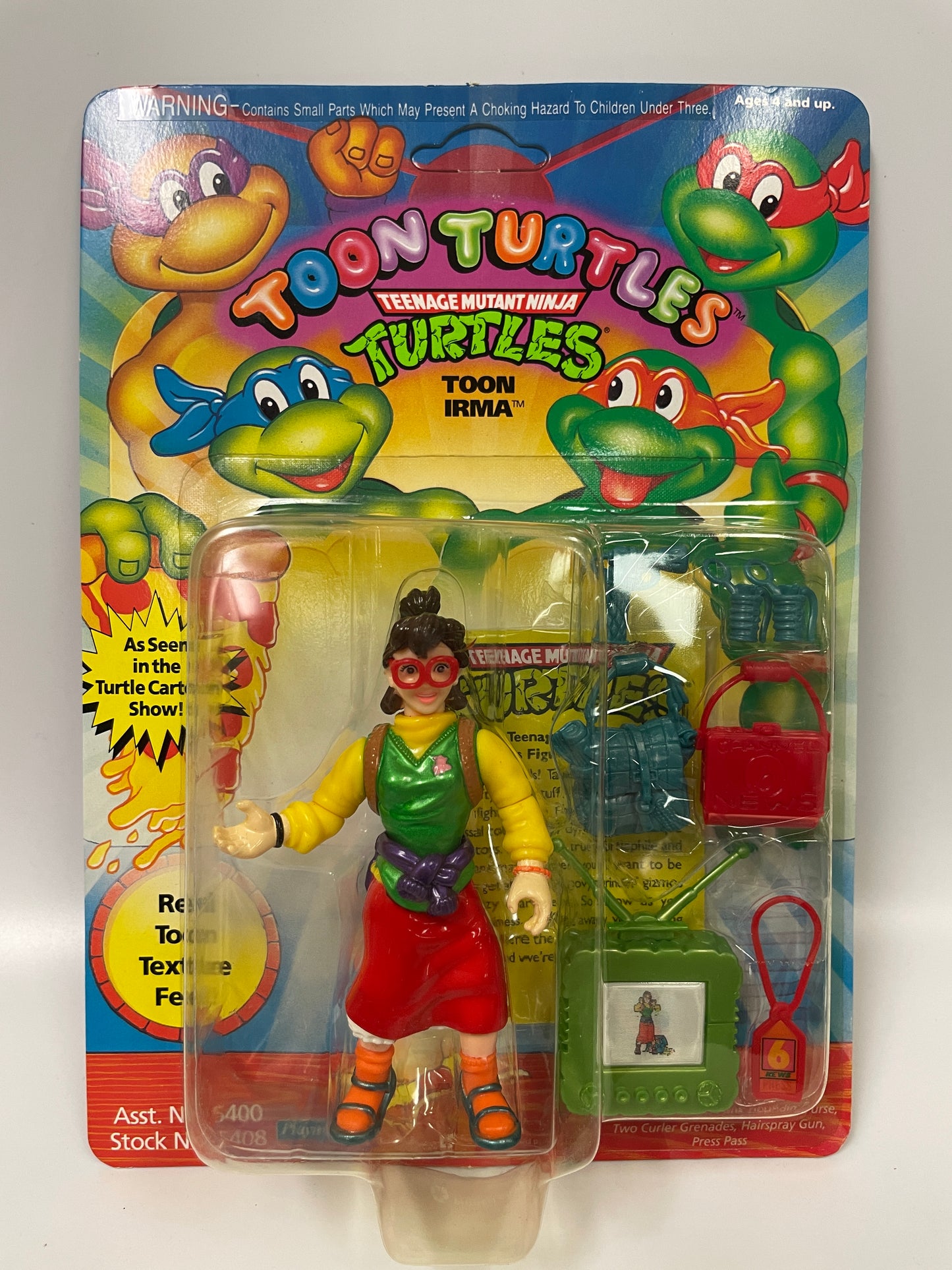 Teenage Mutant Ninja Turtles Toon Irma Playmates 1992 Vintage