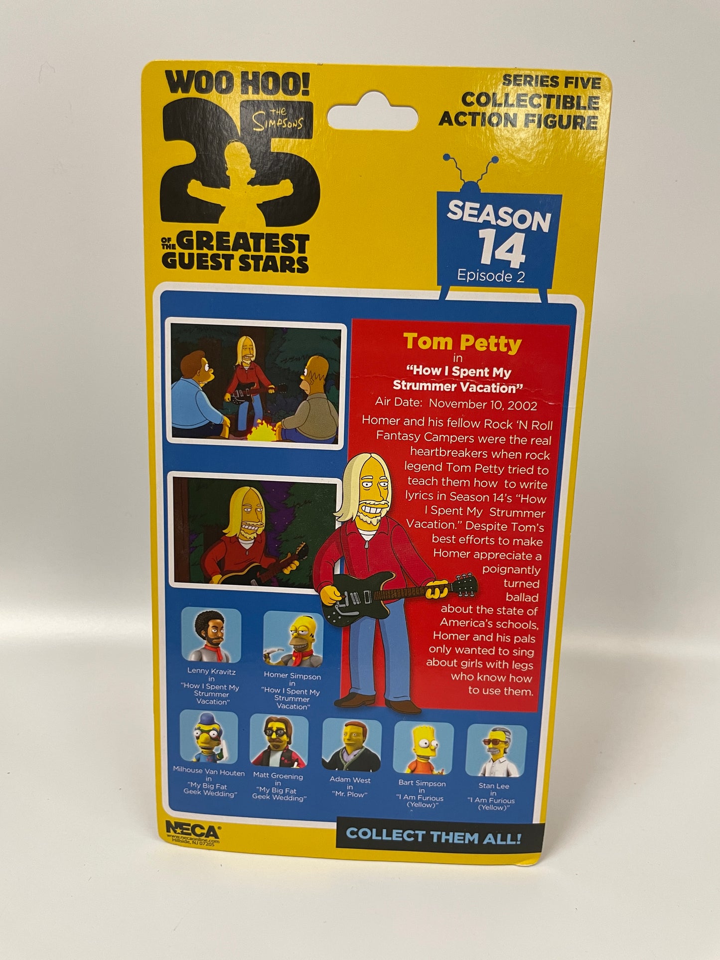 NECA Simpsons 25 of the Greatest Guest Stars Tom Petty Collectible Action Figure