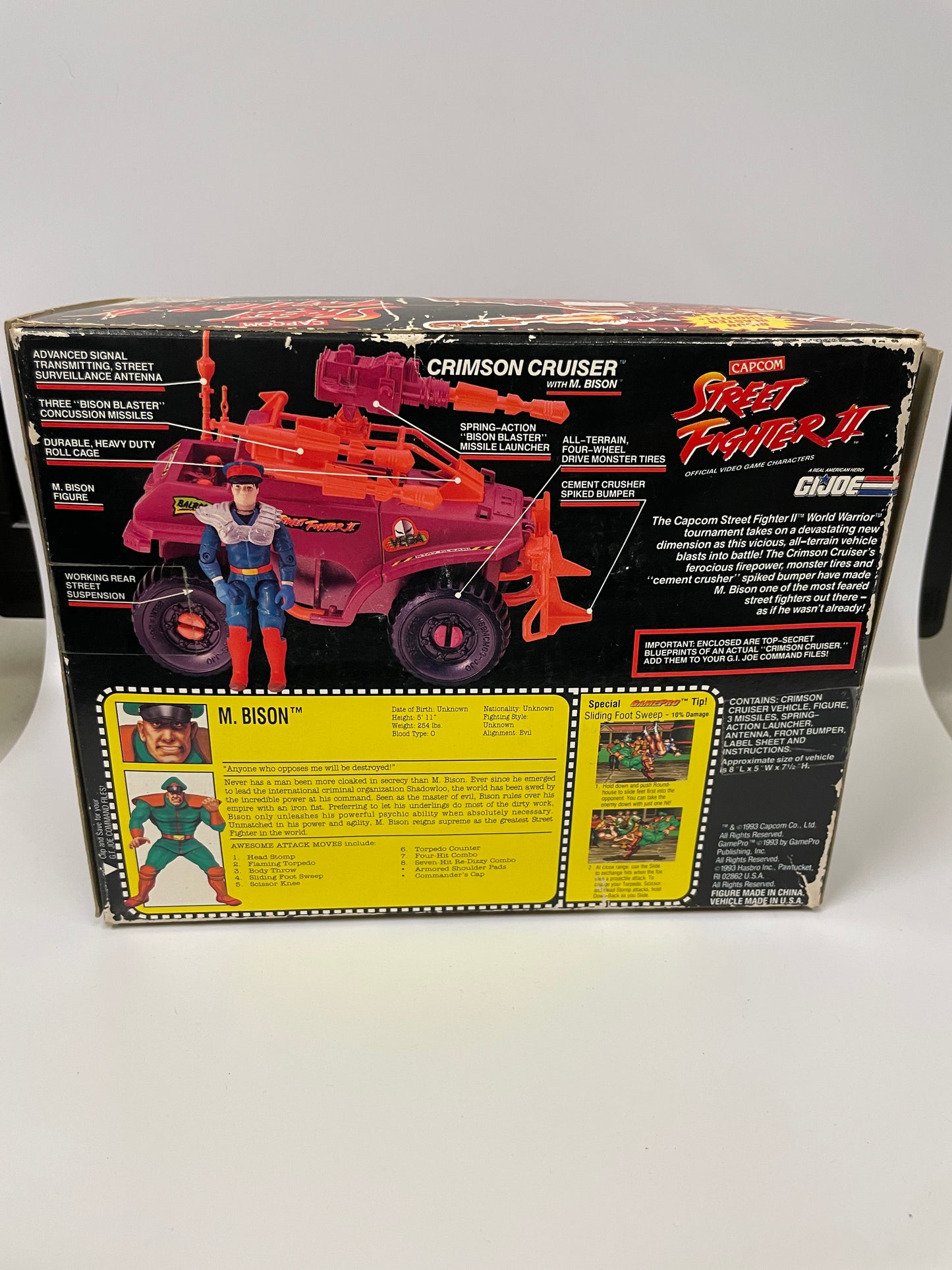 GI Joe Street Fighter II Crimson Cruiser with M. Bison