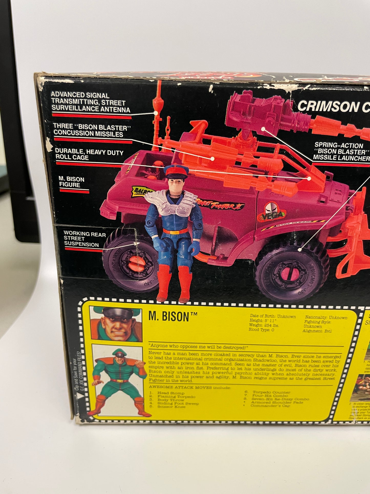 GI Joe Street Fighter II Crimson Cruiser with M. Bison