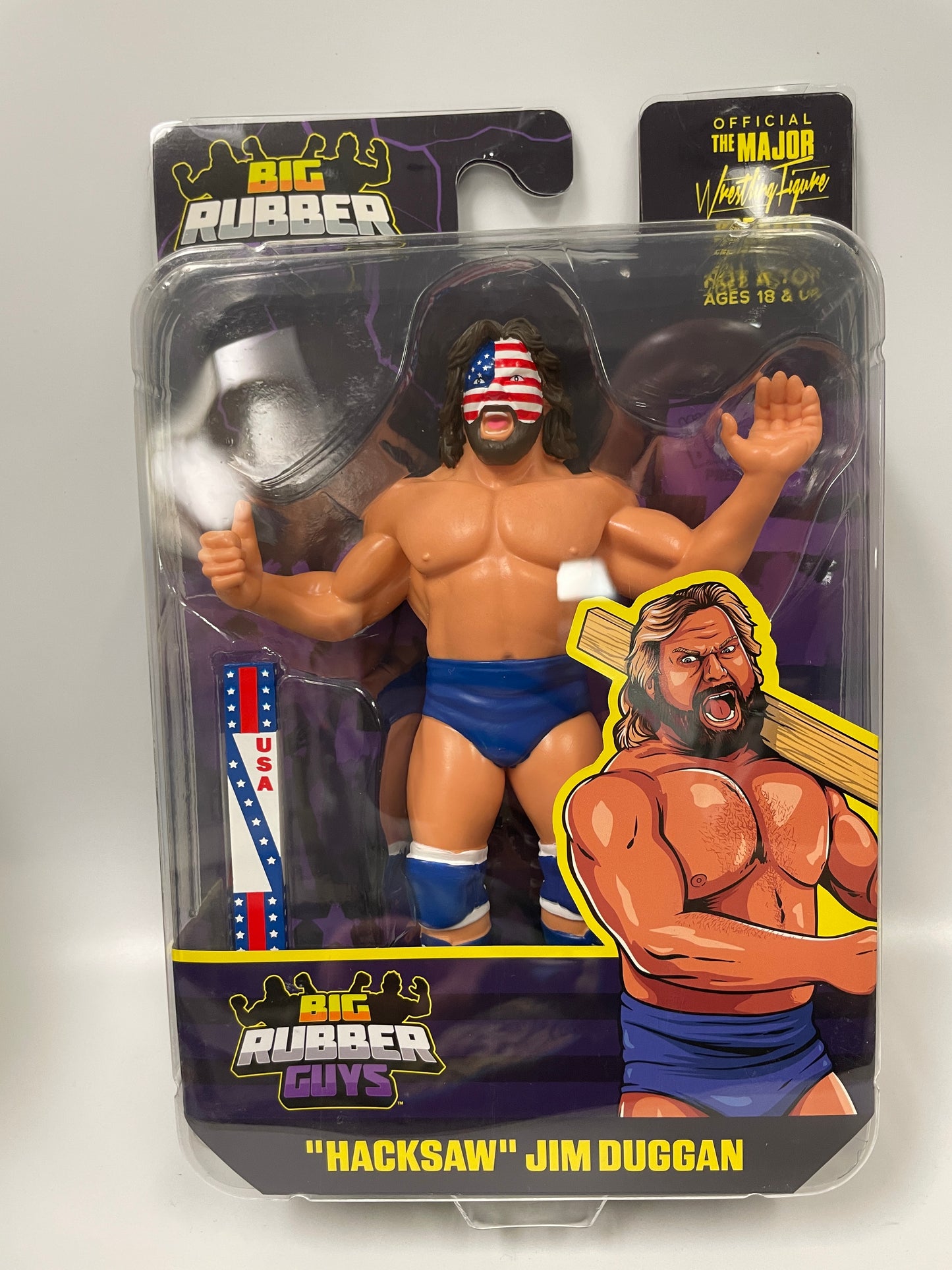 Major Wrestling Figure Podcast Big Rubber Guys Hacksaw Jim Duggan