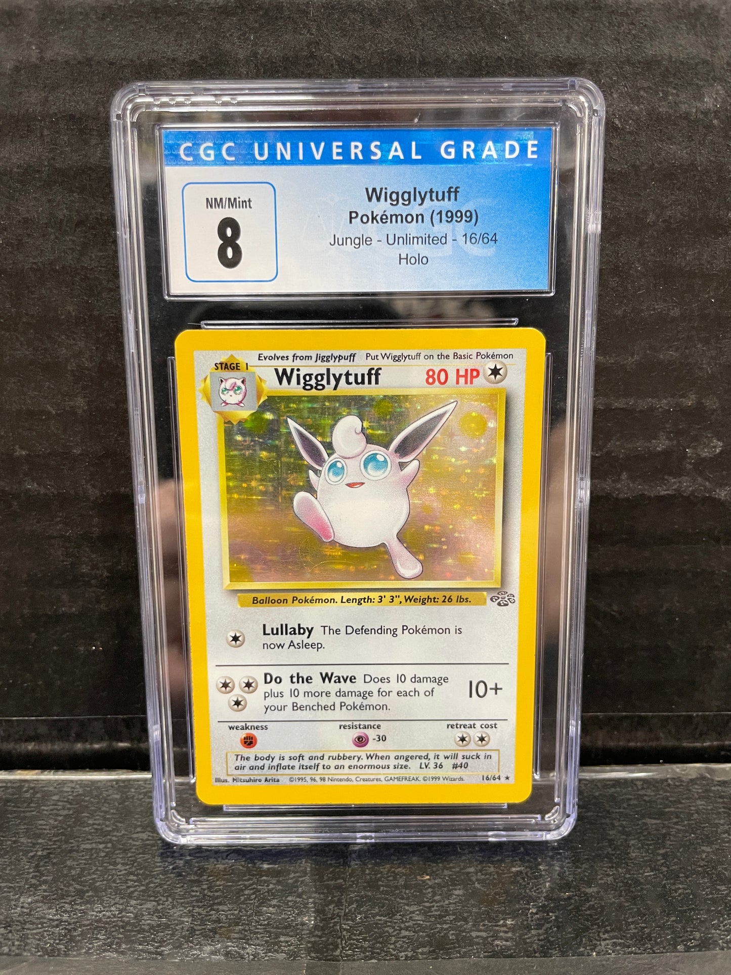 Pokemon Wigglytuff 16/64 Jungle CGC 8