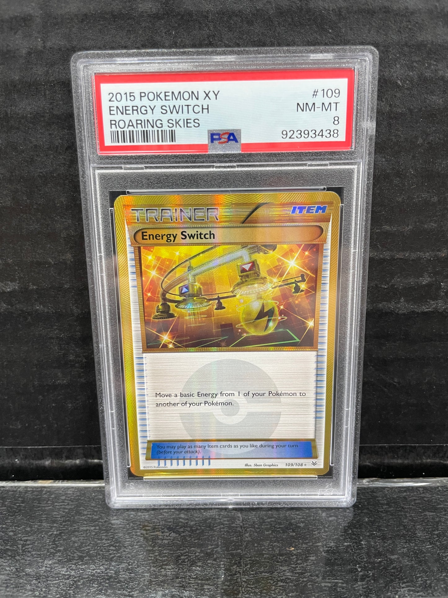 Pokemon Energy Switch 109/108 2015 PSA 8