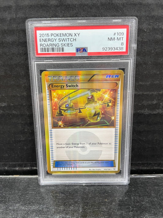 Pokemon Energy Switch 109/108 2015 PSA 8