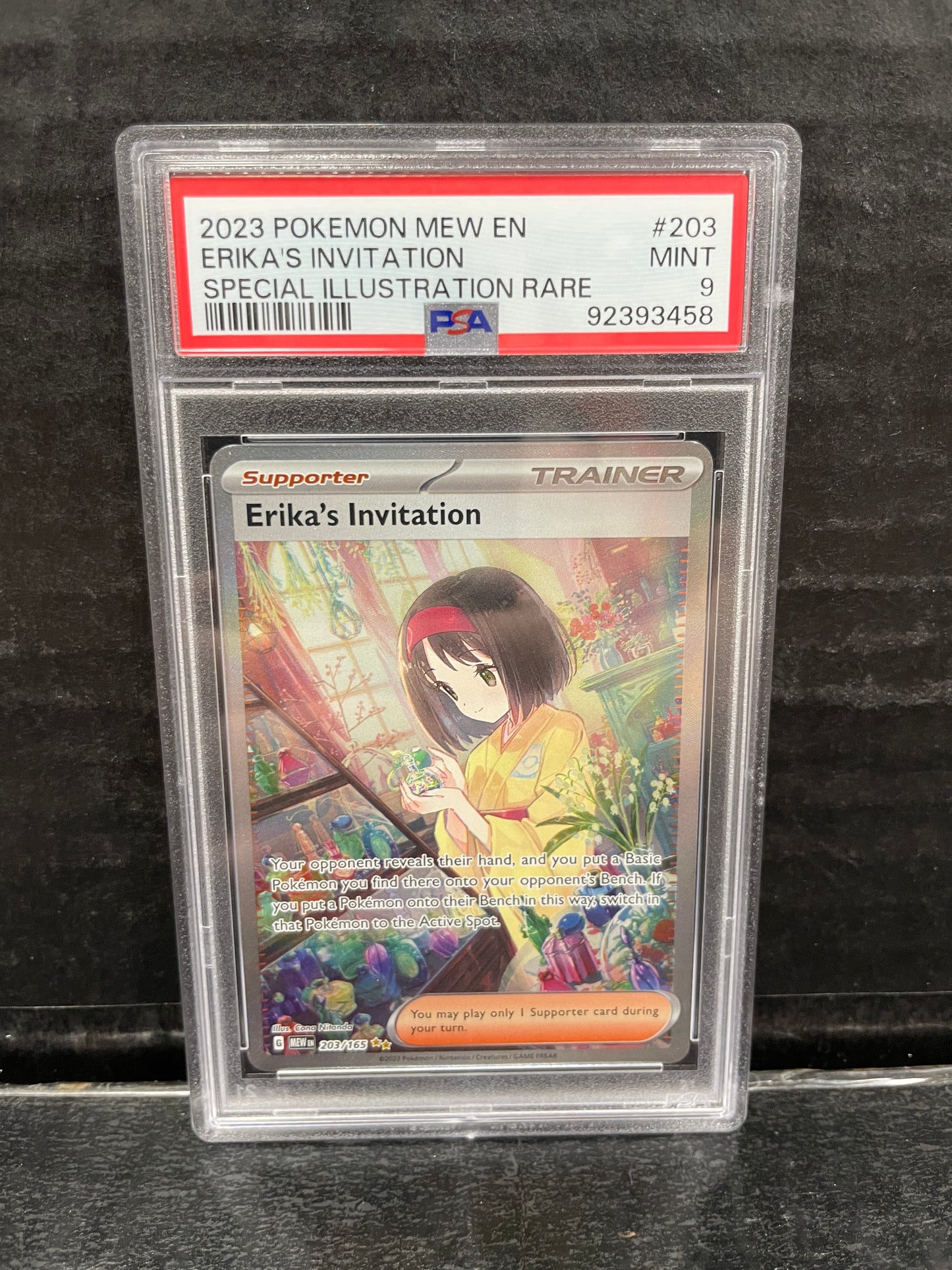 Pokemon Erika's Invitation 203/165 151 PSA 9