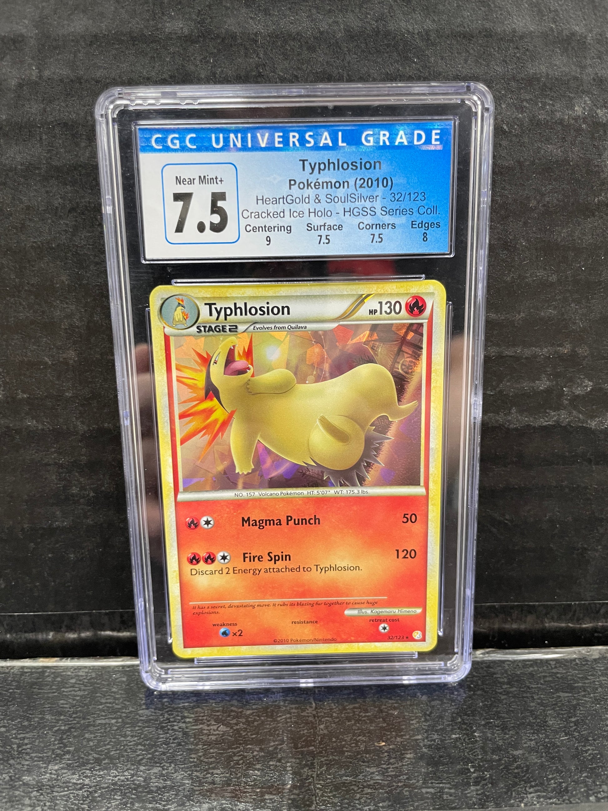Pokemon Typhlosion 32/123 2010 CGC 7.5 Zapp! Comics Pokemon Typhlosion 32/123 2010 CGC 7.5 Zapp! Comics