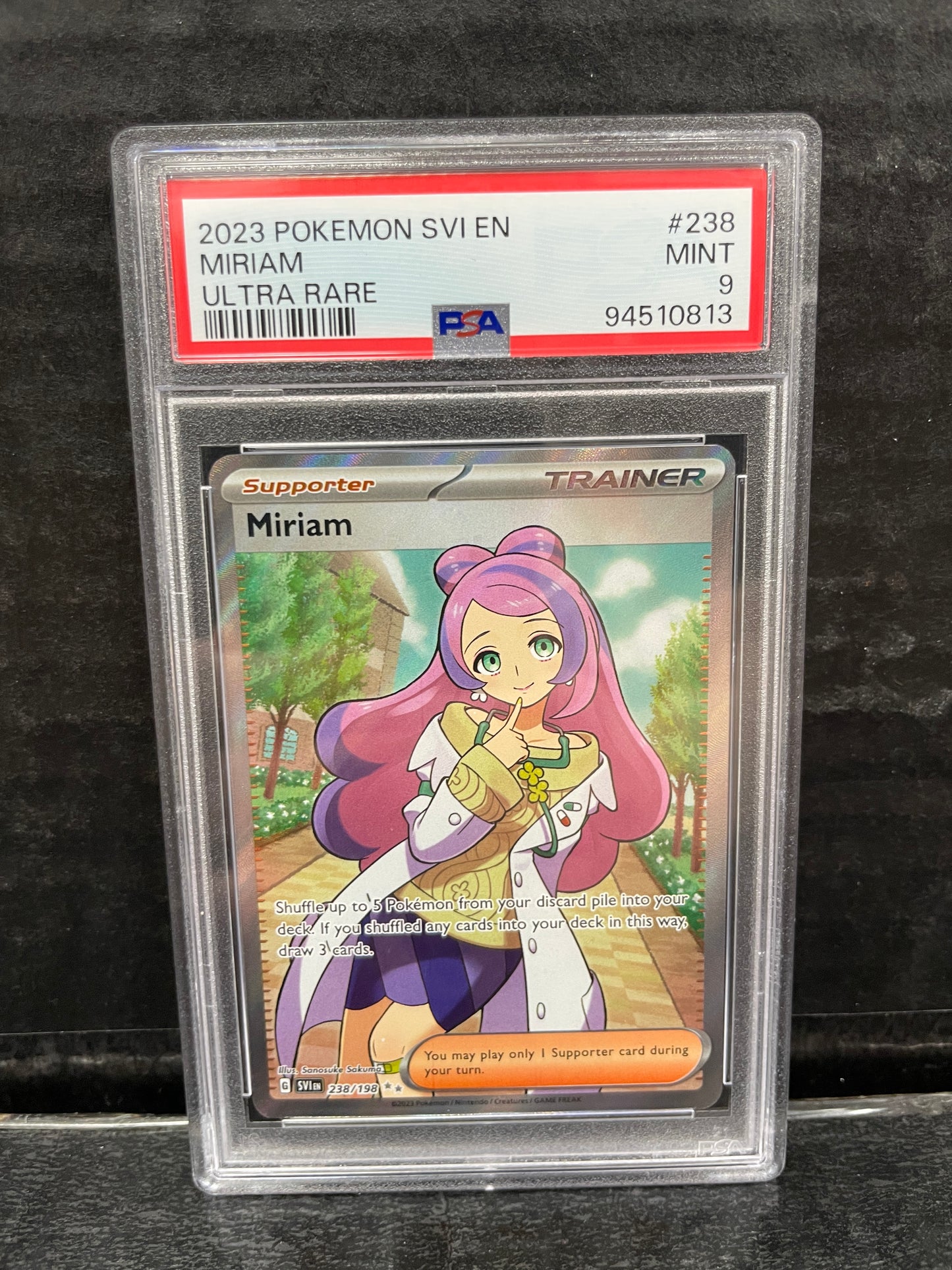 Pokemon Miriam 238/198 2023 PSA 9