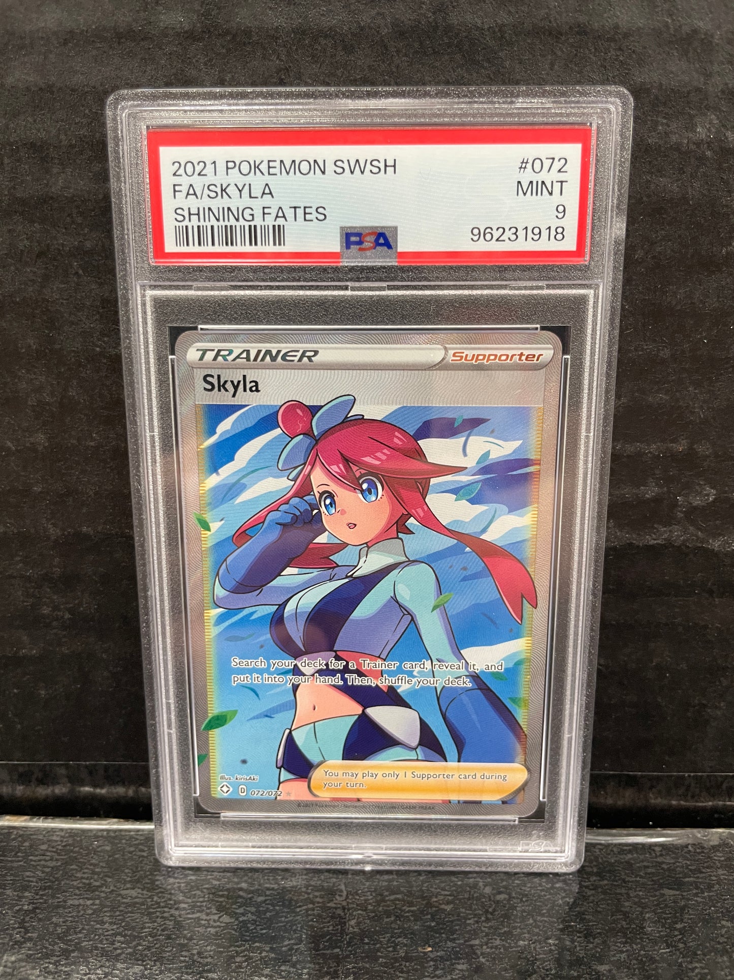 Pokemon Skyla 072/072 2021 Shining Fates PSA 9