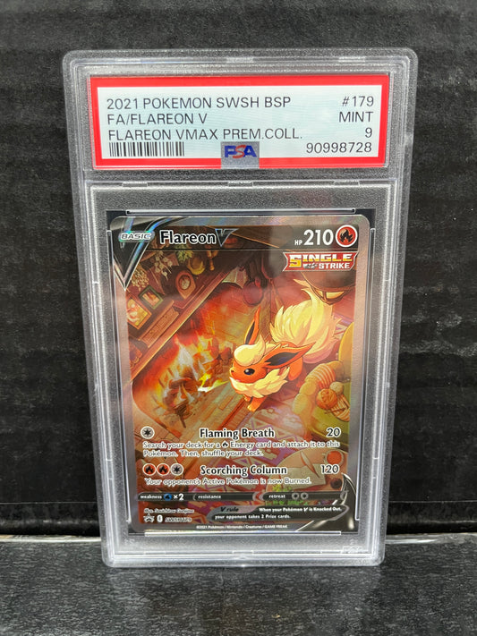 Pokemon Flareon V SWSH179 PSA 9