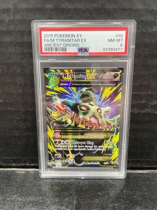 Pokemon M Tyranitar EX 92/98 PSA 8