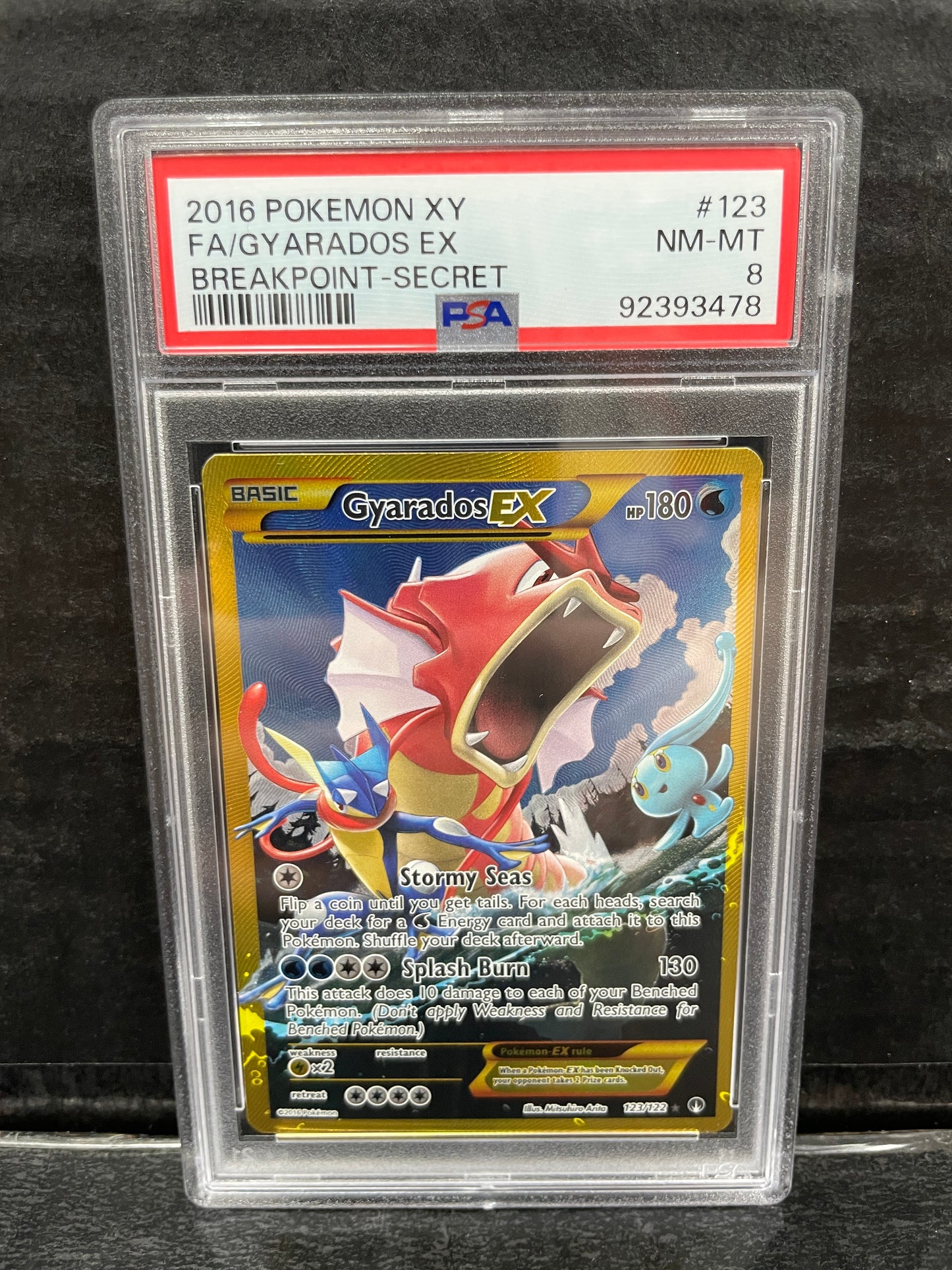 Pokemon Gyarados EX 123/122 Breakpoint PSA 8