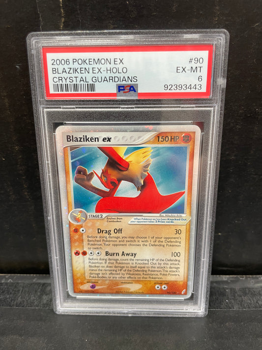 Pokemon Blaziken ex 90/100 2006 PSA 6