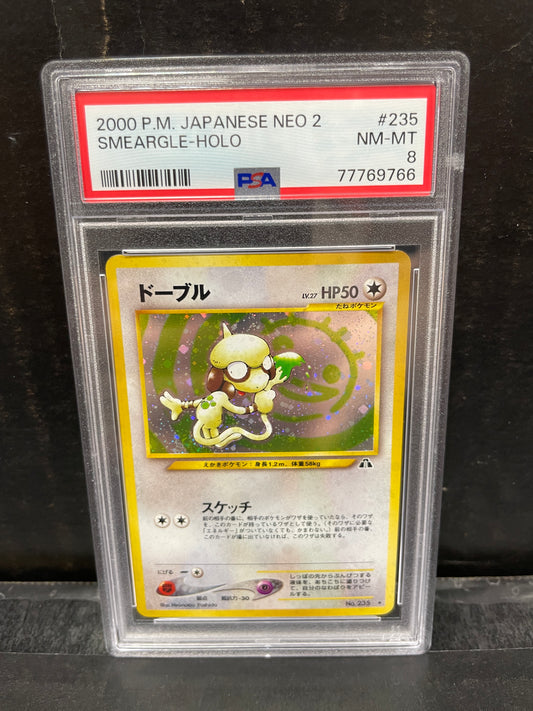 Pokemon JP Smeargle 235 Neo 2 PSA 8