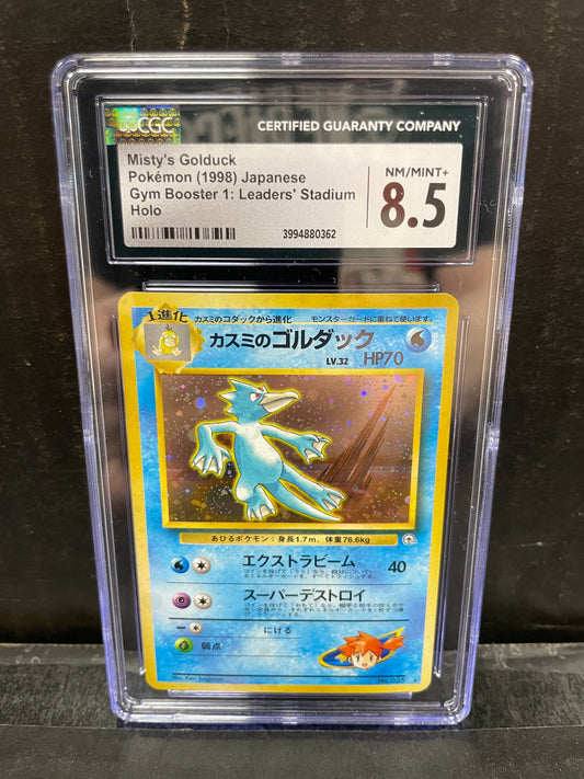 Pokemon JP Misty's Golduck #055 1998 CGC 8.5