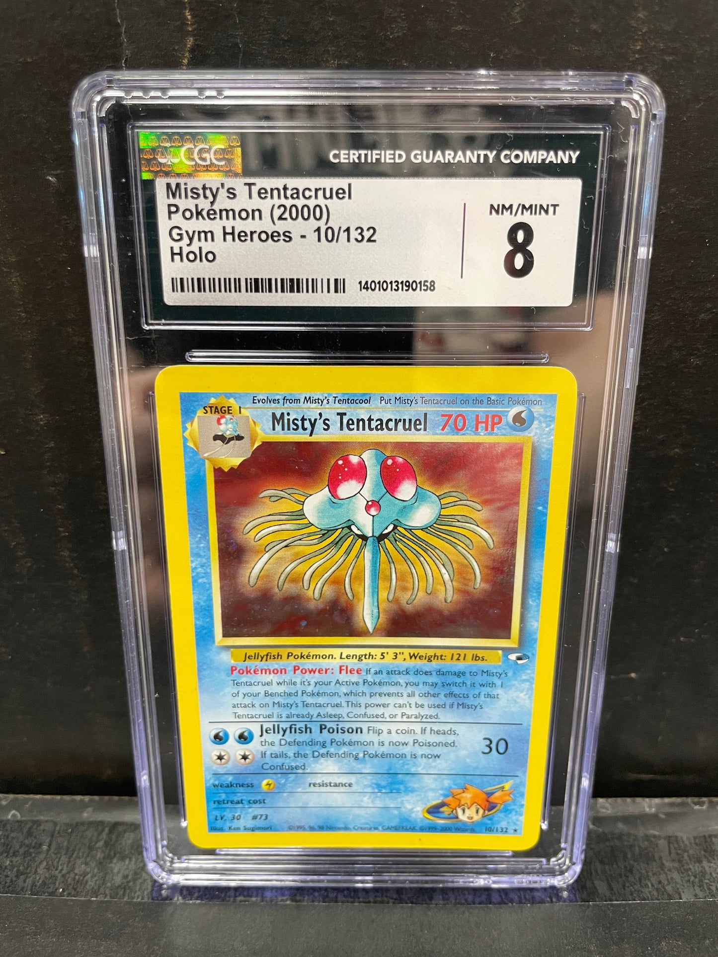 Pokemon Misty's Tentacruel 10/132 2000 CGC 8