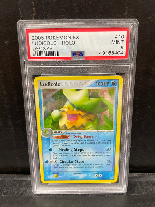 Pokemon Ludicolo 10/107 Deoxys 2005 PSA 9