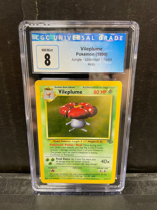 Pokemon Vileplume 15/64 1999 Jungle CGC 8