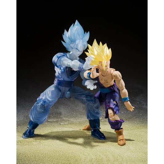 SH Figuarts Dragon Ball Z Super Saiyan Son Goku & Super Saiyan Son Gohan  Exclusive Edition (Open/Complete)